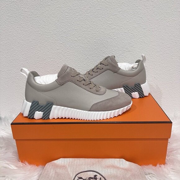 Hermes BOUNCING Day Flex Day Impulse Happy Sneaker Beige Esquisse 37 RECEIPT - Picture 7 of 12